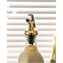 Yağmur Store Albergio Gold Damlatmaz Yağlık Yağdanlık Tıpası Kapaklı Şişe Ucu Servis Aparatı 3 Lü Altın