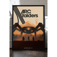 Duvarda Arc Raiders Siyah Ahşap Çerçeveli Poster, Dekoratif Oyun Duvar Tablosu