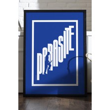 Duvarda Parasite Siyah Ahşap Çerçeveli Poster, Dekoratif Film Duvar Tablosu