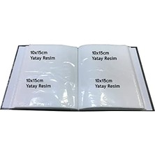 Yağmur Store Fotoğraf Albümü 10X15CM 200 Lük Renkli Fotoğraf Makinesi Desenli Anı Albümü