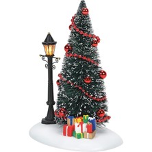 Yağmur Store Department 56 Village Accessories Noel Vinyet Işıklı Heykelcik, 18 Cm, Çok Renkli