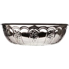 Yağmur Store Alisveristime Sac Metal Dekoratif Banyo Kasesi (Gümüş Rengi)