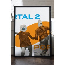 Duvarda Portal Siyah Ahşap Çerçeveli Poster, Dekoratif Oyun Duvar Tablosu