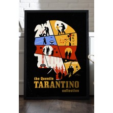 Duvarda Quentin Tarantino Siyah Ahşap Çerçeveli Poster, Film Duvar Tablosu