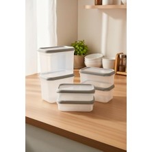 NY Home Hide Plus 6'lı Saklama Kabı Beyaz (2x 1,9lt - 2x 1 Lt - 2x 0,70 Lt)