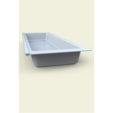 NY Home Tify Mutfak Çekmece Içi Tek Bölmeli Kepçelik-Kaşıklık Beyaz 16CMX48CM(BOYDAN 4cm Kesilebilir)