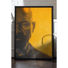 Duvarda Breaking Bad Siyah Ahşap Çerçeveli Poster, Film Duvar Tablosu