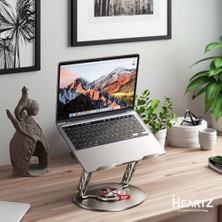 Yağmur Store 360 Derece Sonsuz Pozisyonda Dönebilen Katlanabilir Metal Alaşımlı Yükseklik ve Açı Ayarlı Kaydırmaz Tablet Notebook ve Laptop Standı (Laptop Notebook ve Tablet Standı N4)