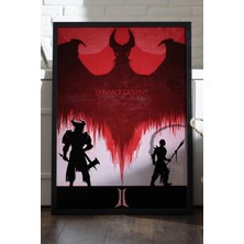 Duvarda Dragon Age Siyah Ahşap Çerçeveli Poster, Dekoratif Oyun Duvar Tablosu