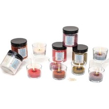 Yağmur Store Black Vanilya Kokulu Siyah Yaratıcı Inci Tozu Mum (30 Adet Fitil ile BIRLIKTE)-250 gr