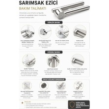 NY Home Pratik Metal Sarımsak Ezici Ergonomik Saplı Güçlü Sıkım Kolay Temizlenir Dayanıklı Mutfak Tipi Sarımsak Presi Sarımsak Öğütücü Ezme Aparatı Ev ve Profesyonel Kullanıma Uygun