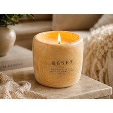 Yağmur Store Vmga Beton Soya Mum Portakal & Narenciye Kokulu El Yapımı Dekoratif Cozy Candle, Premium Beton Kap Mum, Minimalist Ev Dekorasyonu Hediye, 100GR Imza Koleksiyonu