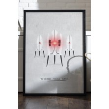 Duvarda Portal Siyah Ahşap Çerçeveli Poster, Dekoratif Oyun Duvar Tablosu