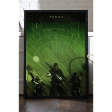 Duvarda Destiny Siyah Ahşap Çerçeveli Poster, Dekoratif Oyun Duvar Tablosu