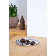 Yağmur Store Metal 23 cm Tatlı Meyve Servis/sunum Tepsisi