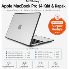 Yağmur Store MacBook Pro 14.2 Inç Kılıf A2442 A2779 A2918 A2992 A3112 A3401 A3185 A3434 A3426 A3427 Uyumlu Shockproof Rugged Hard Case Tpu Bumper Darbe Korumalı Hibrit Sert Kapak Şeffaf