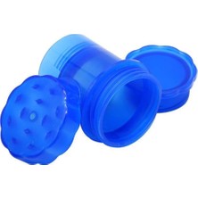 NY Home Grınder Parçalayıcı Plastik Baharat Öğütücü Herb Spice 4 Katmanlı (58MM-MAVI)