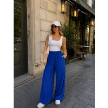 Mayla Kadın Beli Lastikli Bol Paça Pantolon