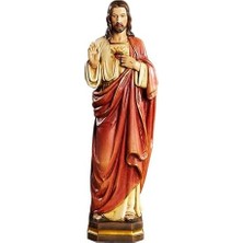 NY Home 12" Val Gardena Kutsal Kalp Heykeli