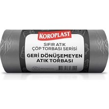 Yağmur Store Geri Dönüşemeyen Atıklar Çöp Torbası 10'lu 80×110 Cm, Yırtılmaz & Sızdırmaz, Çift Katlı, Geri Dönüştürülebilir Çöp Poşeti, Fabrika, Depo, Restoran, Kafe, Otel, Hastane, Bahçe, Inşaat, Atölye