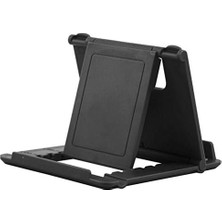 Yağmur Store Univarsal Masa Üstü Tablet Standı 5 Farklı Açıda Ayarlanabilir Yan Veya Düz Konum Alabilen, Telefon ve Tablet Standı Fold Stand (Siyah).