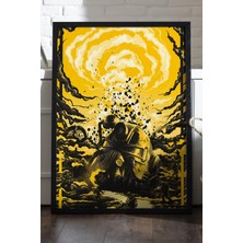 Duvarda Fallout Siyah Ahşap Çerçeveli Poster, Dekoratif Oyun Duvar Tablosu