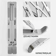 NY Home Taşınabilir Laptop Stant Bilgisayar Stant Notebook Stant Tüm Laptoplarla Uyumlu Bilgisayar Standı Taşınabilir Metal Kaymaz Stant Dizüstü Bilgisayar Stantları Stantı