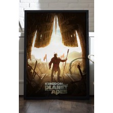 Duvarda Maymunlar Cehennemi Siyah Ahşap Çerçeveli Poster, Film Duvar Tablosu