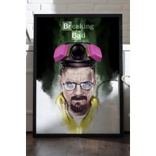 Duvarda Breaking Bad Siyah Ahşap Çerçeveli Poster, Film Duvar Tablosu