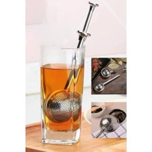 Yağmur Store Çelik Tek Hareket Çay Demleme Aparatı Bitki Çayı Süzgeci CIN527