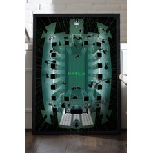 Duvarda Matrix Siyah Ahşap Çerçeveli Poster, Film Duvar Tablosu