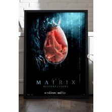Duvarda Matrix Siyah Ahşap Çerçeveli Poster, Film Duvar Tablosu
