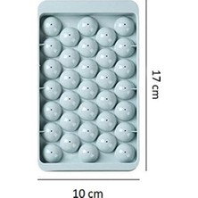 Yağmur Store 33 Hazneli Pürüzsüz Küre Buz Kalıbı 17-10 cm Buzluk