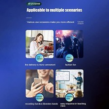 NY Home Kablosuz Mikrofon Wireless Ikili Yaka Mikrofonu 3.5mm Aux Girişli Sokak Müzisyenleri Amfi Hoparlör Bilgisayar Youtuber Tablet Uyumlu Tak Çalıştır (Telefon Desteklemez) K35