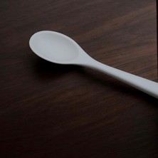 NY Home Silikon Pişirme ve Servis Kaşık- 27,5 cm Krem Renkli Özel Seri