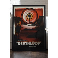 Duvarda Deathloop Siyah Ahşap Çerçeveli Poster, Dekoratif Oyun Duvar Tablosu