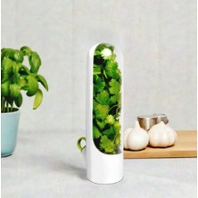 NY Home Taze Tutma Kabı - 2'li Ekonomi Seti - Buzdolabı Organizer, Maydanoz, Dereotu ve Nane Saklama Kabı, Otların Ömrünü 3 Kat Uzatan Akıllı Tasarım (Bpa Free)