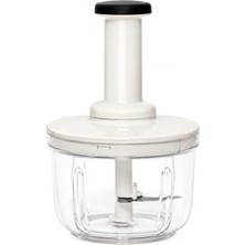 NY Home Basmalı Rondo Doğrayıcı, 1500 ml Kapasiteli, Şeffaf Hazne, Paslanmaz Çelik Bıçak, Bpa Içermez,