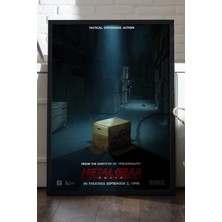 Duvarda Metal Gear Solid Siyah Ahşap Çerçeveli Poster, Dekoratif Oyun Duvar Tablosu