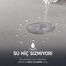 Yağmur Store Formeya Gri Sıvı Geçirmez Alez - Tek-Çift Kişilik Alez - Mikrofiber Kumaş - Fitted(Yatağı Saran) Alez - Yatak Koruyucu ALEZ-ÇARŞAF(160X200)