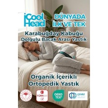 Yağmur Store Ortopedik Bacak Arası ve Diz Arası Yastık – Doğal Karabuğday Kabuğu Dolgulu, Nefes Alan Oeko Tex Sertifikalı Kumaş, Yan Yatanlar ve Hamileler Için Uyku Desteği