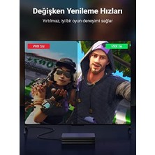 NY Home 8k HDMI 2.1 Kablo 3D Earc Hdcp 2.2/2.3 Pc Için Ps5/ps4 Soundbar Hdtv(1m)