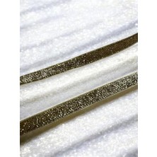 Yağmur Store Yılbaşı Glitter Kurdele Seti, Yeşil, Kırmızı, Altın, Gümüş ve Beyaz, Dekoratif Parlak Şeritler, 5 Parça 2 Metre (5, Simli)
