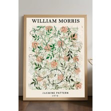 Duvarda William Morris Doğal Ahşap Çerçeveli Poster, Dekoratif Sanatsal Duvar Tablosu