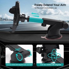 Yağmur Store Araç Için Telefon Tutucu, 360 Derece Dönebilen, Tüm Telefonlara Uyumludur, Suv, Tır, Kamyonet, Pick Up, Panelvan Için Extra Uzun Teleskopik Tutucu