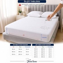 Yağmur Store Vionel HOME%100 Pamuk, Full Kenar Fitted Sıvı Geçirmez,tek, Çift Kişilik Bebek Yatak Koruyucu Çarşaf Alez (90X200)