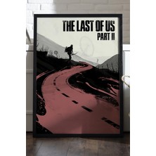 Duvarda The Last Of Us Siyah Ahşap Çerçeveli Poster, Dekoratif Oyun Duvar Tablosu