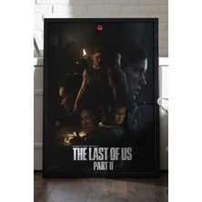Duvarda The Last Of Us Part Iı Siyah Ahşap Çerçeveli Poster, Dekoratif Oyun Duvar Tablosu