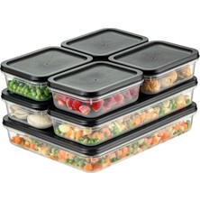 Yağmur Store 4 Adet Buzdolabı Organizeri – Pp Plastik Şeffaf ve Ayarlanabilir Saklama Kabı, Gıdaları Taze Tutan Fresh Box, Çok Amaçlı,mikrodalga ve Bulaşık Makinesi Uyumlu (Gri, 2600 Ml)