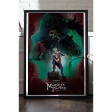 Duvarda Sea Of Thieves Siyah Ahşap Çerçeveli Poster, Dekoratif Oyun Duvar Tablosu